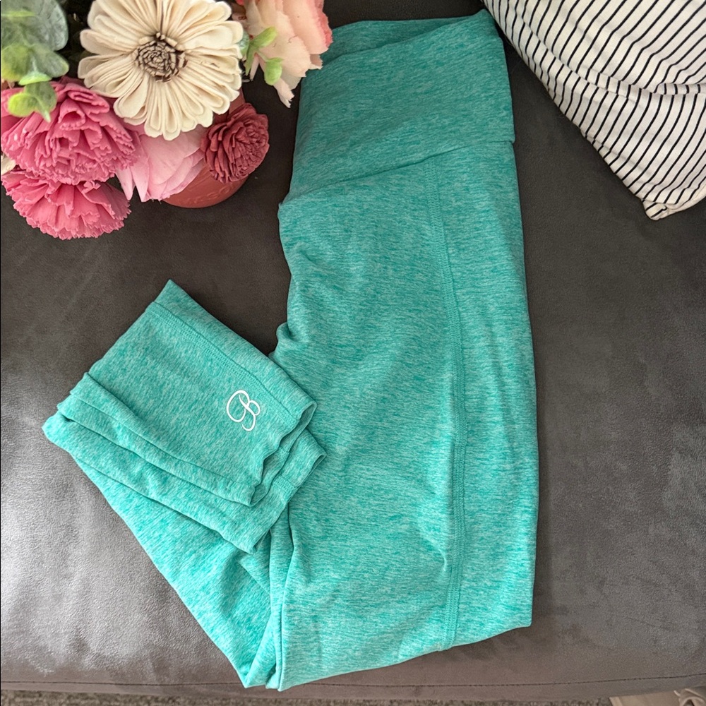 Teal Leggings with Logo